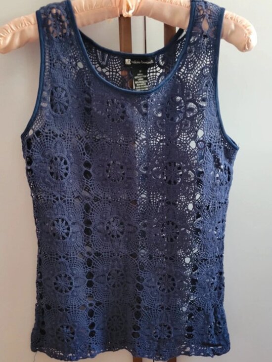 Valerie Bertinelli Tops - Cotton Lace Top, S